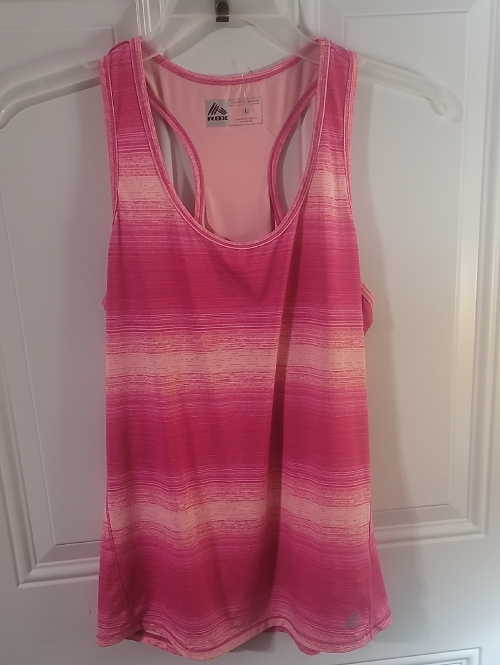 RBX Pink and Cream Ombre Racerback Tank